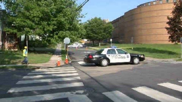 The main was shut down at 4:15 p.m., and the break happened near the intersection of Ledger Street. (WFSB)