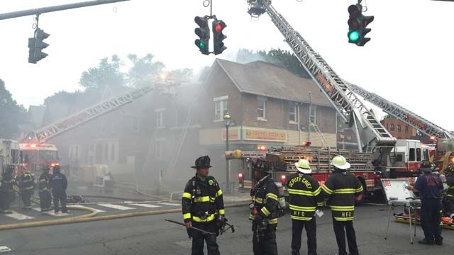 Crews were called to a fire at a pizza restaurant on Thursday. (WFSB)