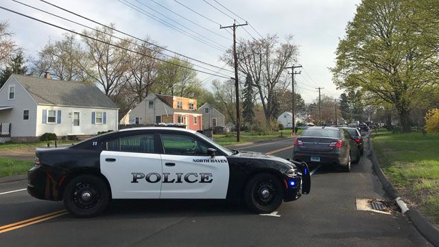 A section of Quinnipiac Avenue remained closed last Thursday following a standoff and explosion. (WFSB)