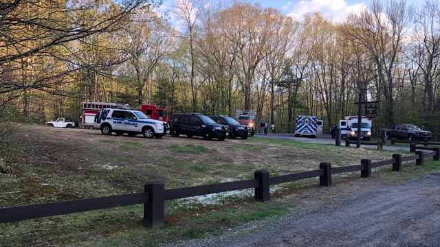 Emergency crews were called to Enders State Forest in Granby (WFSB)