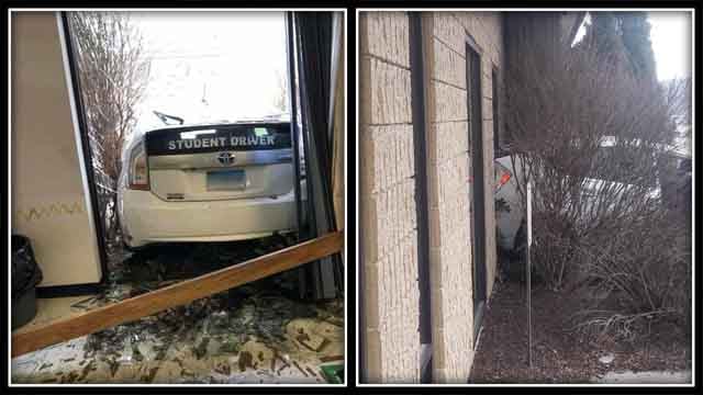 Student driver crashed car into Waterbury DMV, one injured - WFSB 3 ...